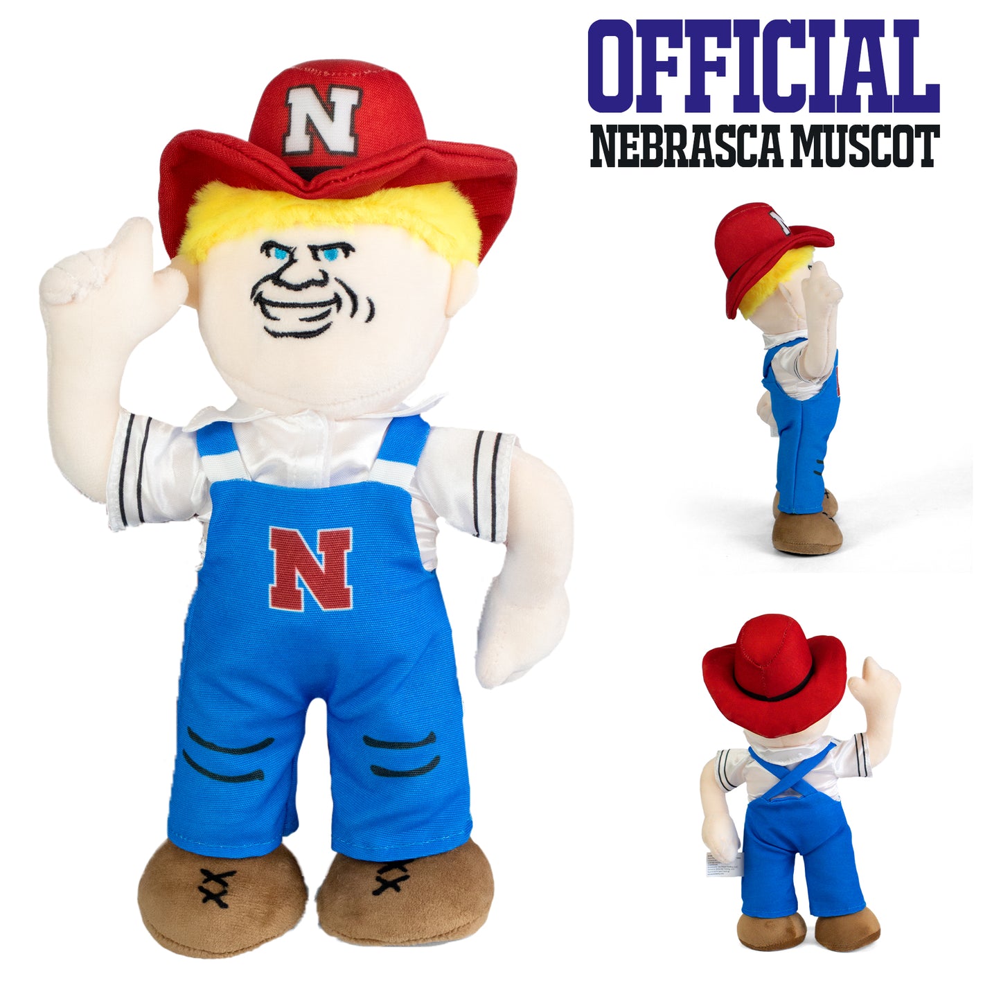 Nebraska Blonde Herbie Plush Toy – Dancing Mascot Doll