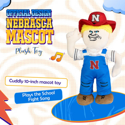 Nebraska Blonde Herbie Plush Toy – Dancing Mascot Doll