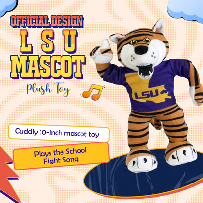 Two Pokes LSU Mike The Tiger Mascot Plush