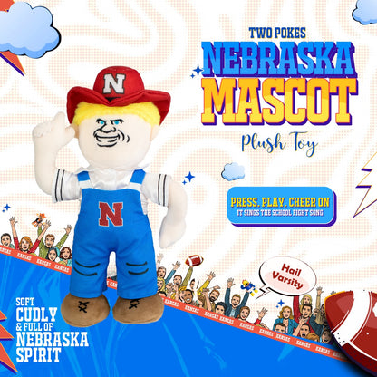 Nebraska Blonde Herbie Plush Toy – Dancing Mascot Doll